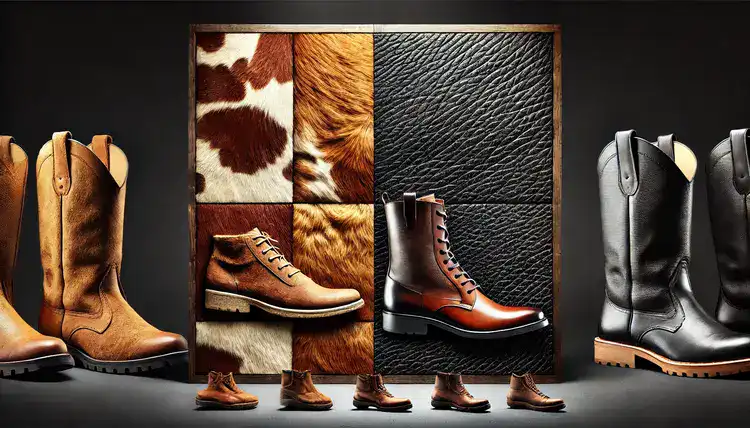 Cowhide Boots vs Leather Boots