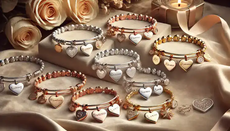 Shop Personalized Heart Bracelets